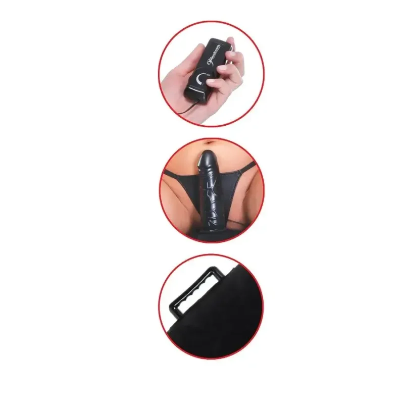 Cuscino gonfiabile con dildo vibrante 15 x Ø 4 cm ‘Inflatable Luv Log’ PIPEDREAM