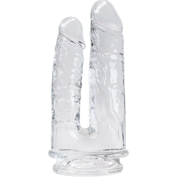 Dildo doppio realistico trasparente di 12 e 14 cm IMPERIUM