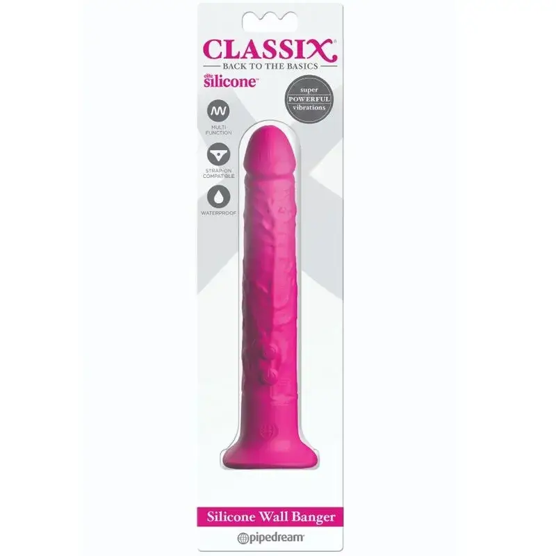 Dildo fucsia vibrante con ventosa da 19,5 cm ‘CLASSIX’ PIPEDREAM