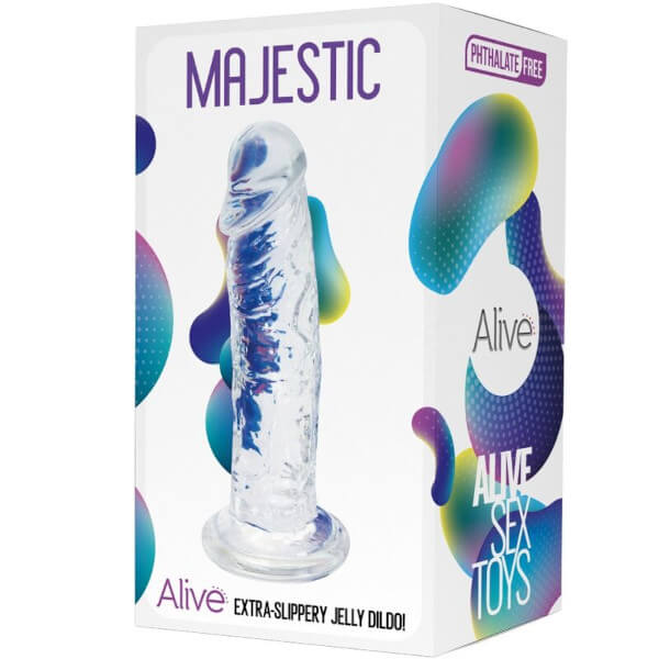 Dildo realistico trasparente da 14,7 cm MAJESTIC