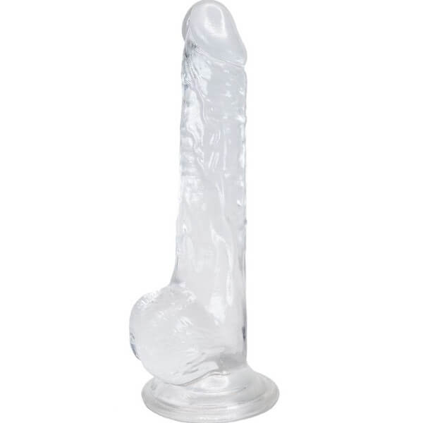 Dildo realistico trasparente da 18 cm LUSTY