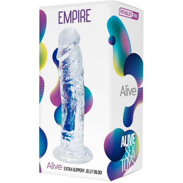 Dildo realistico trasparente da 19,3 cm EMPIRE