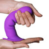 Dildo vibrante in silicone Viola con ventosa HITSENS 3 VIBE Adrien Lastic