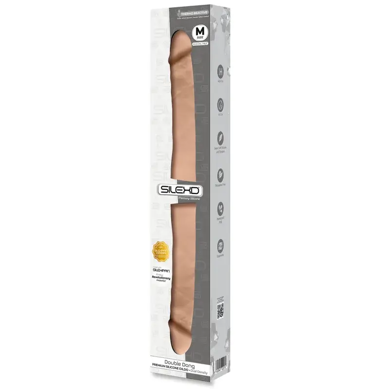 Doppio pene realistico in silicone SILEXPAN 42,5 cm SILEXD