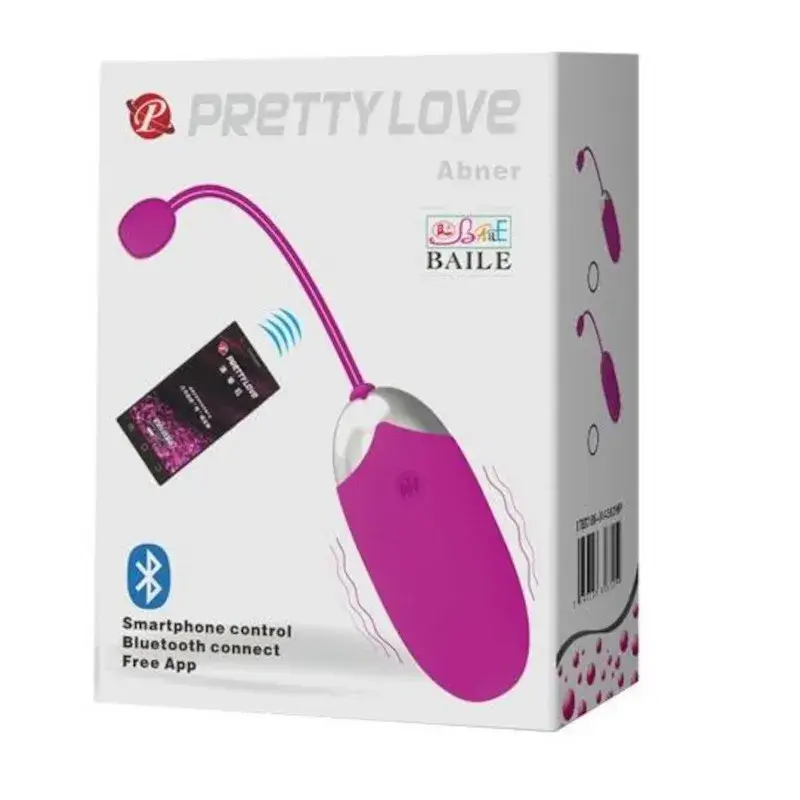 Ovetto vaginale vibrante fucsia con APP Abner PRETTY LOVE