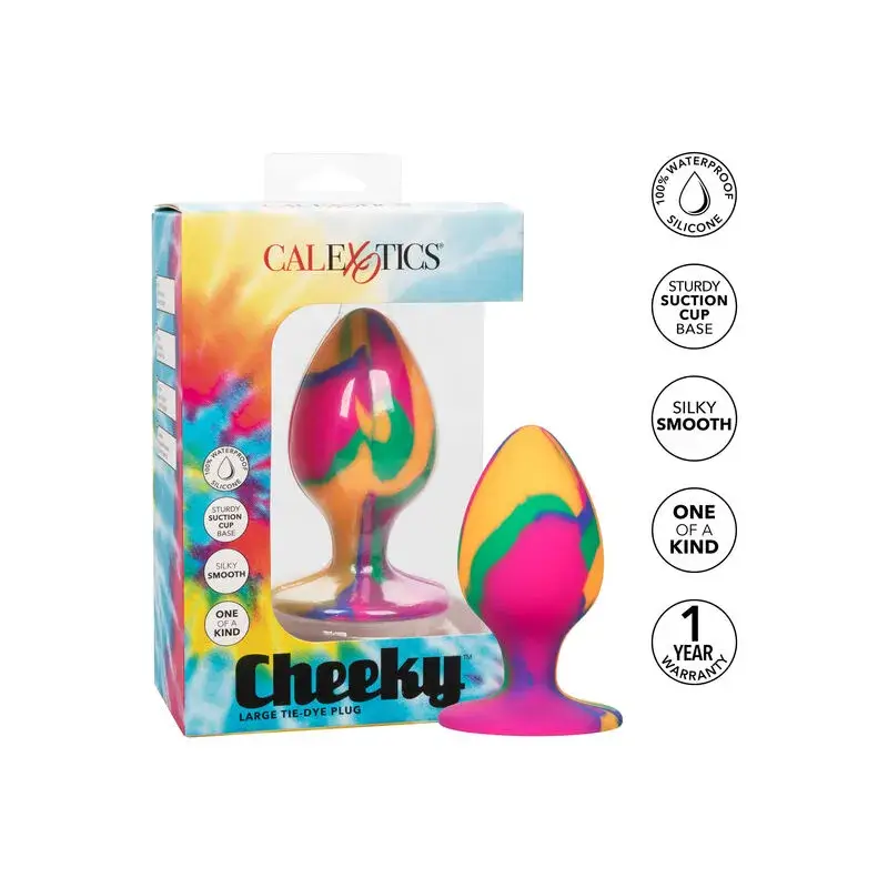 Plug anale in silicone coloratissimo ‘Cheeky’ CALEXOTICS
