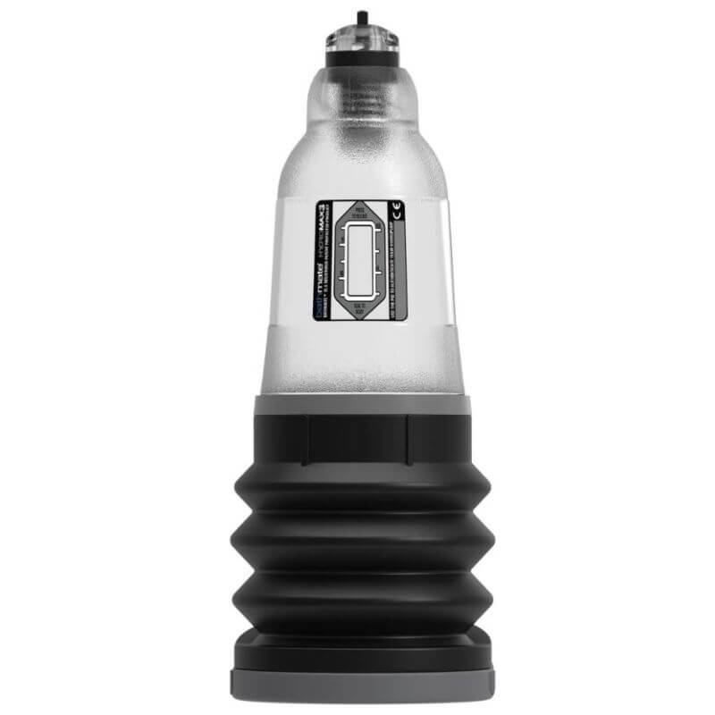 Pompa per pene BATHMATE HYDROMAX 3 – Colore trasparente (Lunghezza pene eretto da 3 a 8 cm)