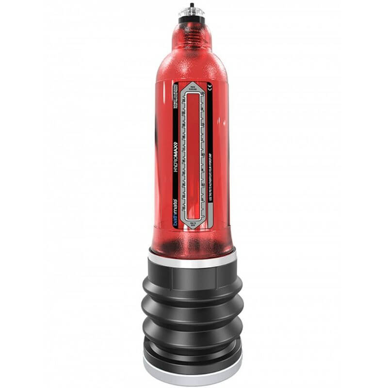 Pompa per pene BATHMATE HYDROMAX 9 – Colore rosso (Lunghezza pene eretto più di 17 cm)
