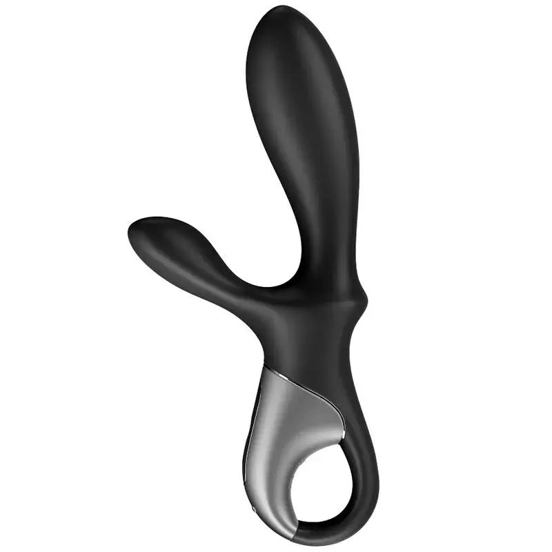 Vibratore anale nero riscaldato ‘Heat Climax +’ Satisfyer