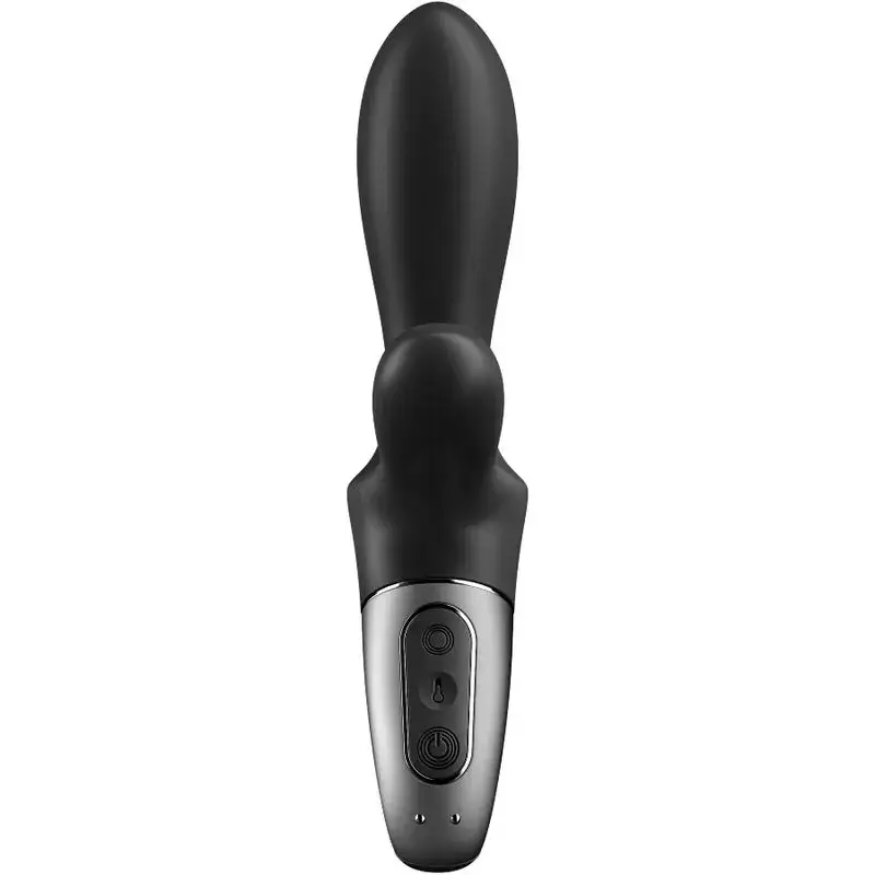 Vibratore anale nero riscaldato ‘Heat Climax +’ Satisfyer