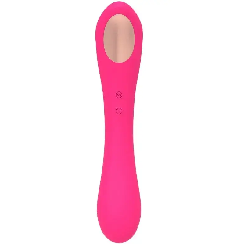 Vibratore con ventosa stimolatrice 20 cm fucsia QUIVER ALIVE