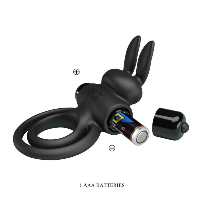Anello vibrante con rabbit clitorideo 'Vibrant Penis Ring III' PRETTY LOVE
