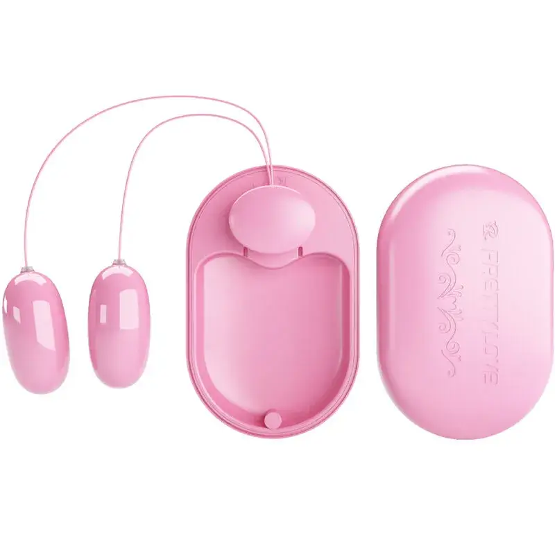 Coppia di ovetti vibranti rosa ‘FUN BOX’ PRETTY LOVE