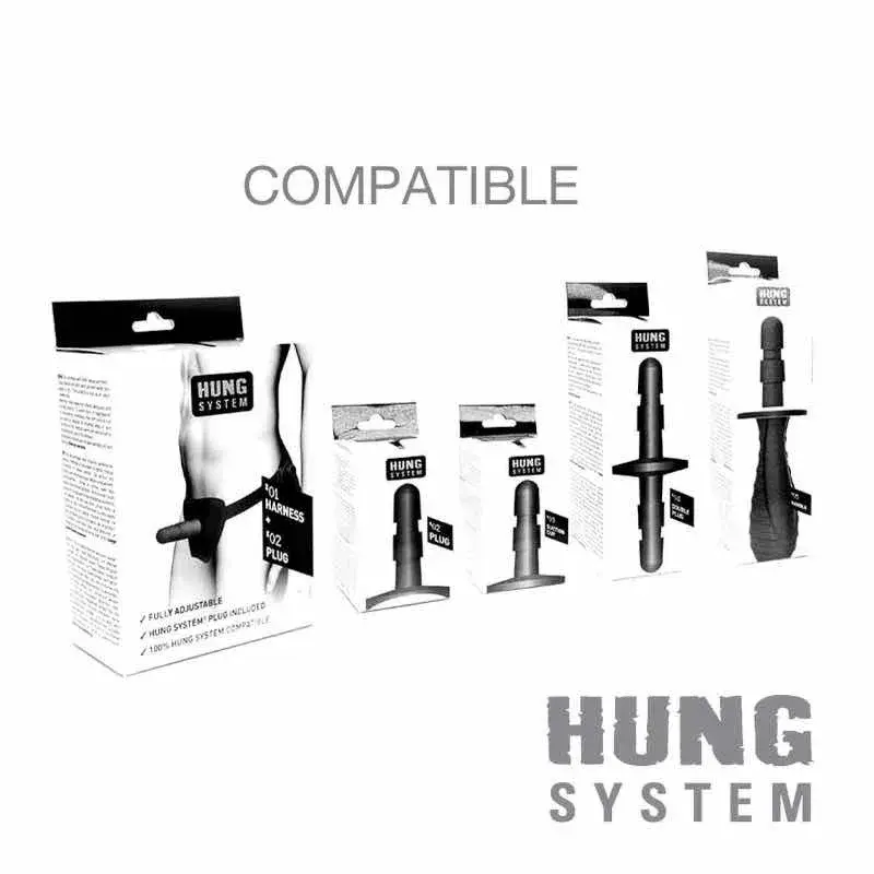 Dildo realistico nero da 19 cm ‘CESAR’ HUNG SYSTEM