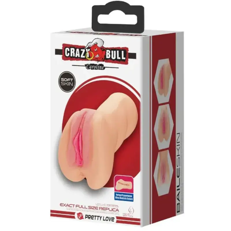 Masturbatore realistico a forma di vagina CRAZY BULL CAROLINE