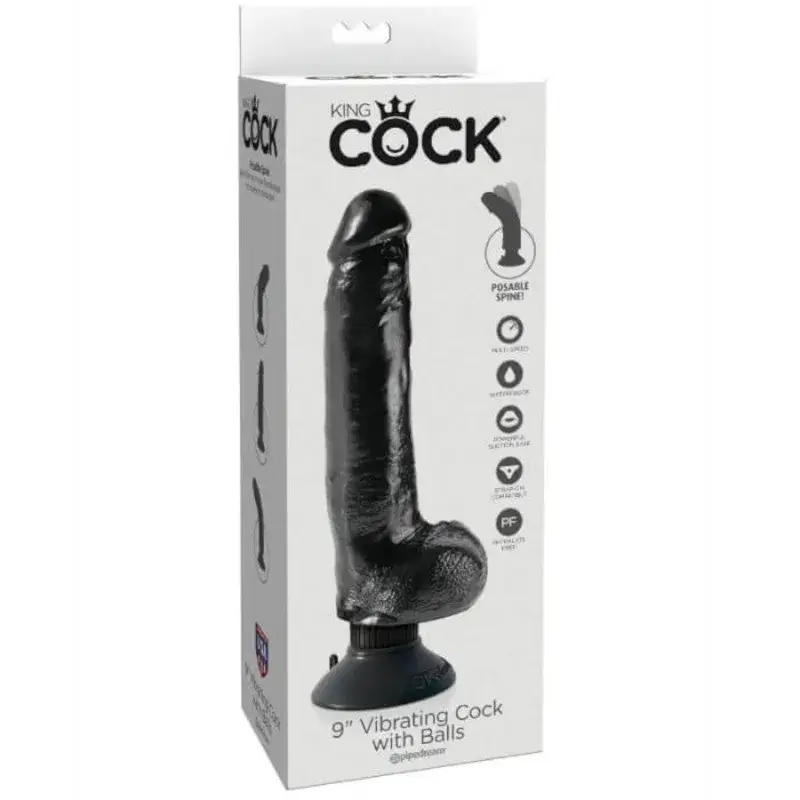 Maxi dildo realistico vibrante con ventosa (Lunghezza 23 cm)