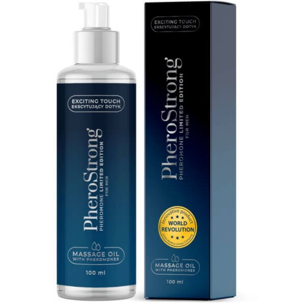 Olio per massaggio ai feromoni per uomini PHEROSTRONG 100 ml