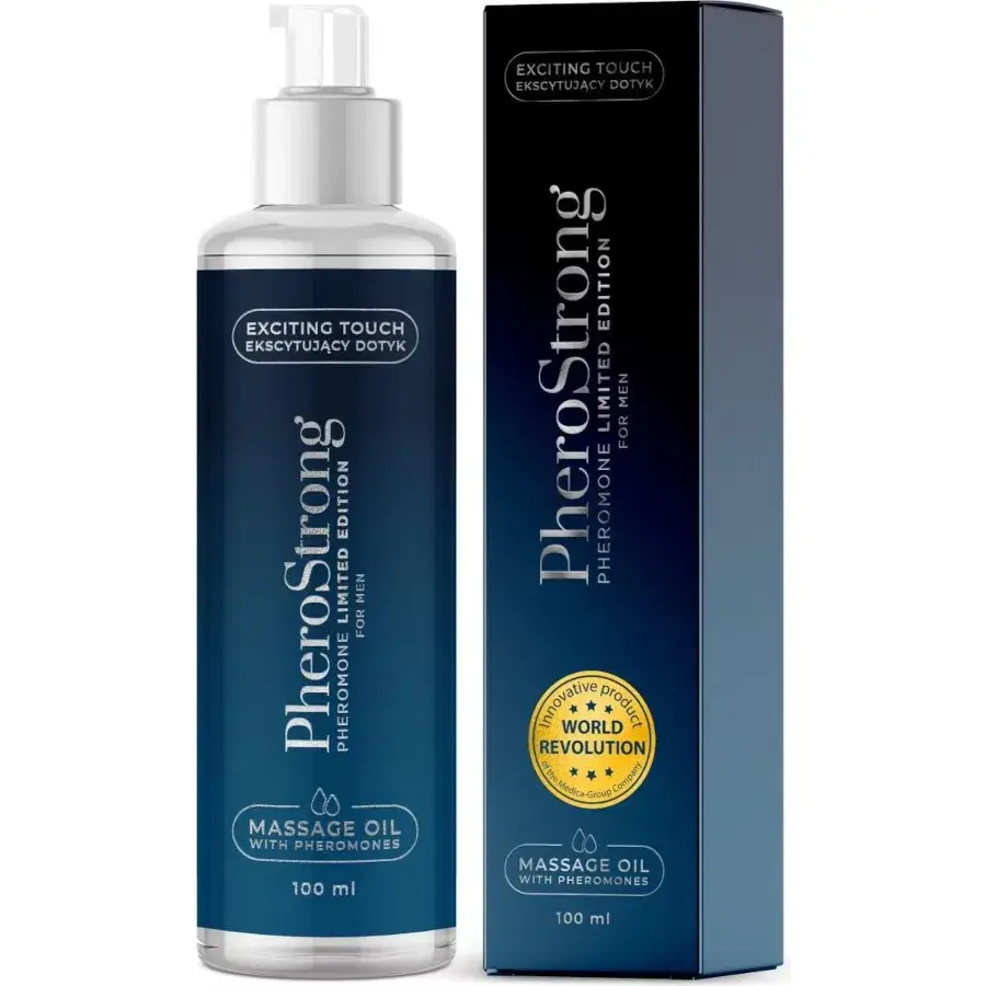 Olio per massaggio ai feromoni per uomini PHEROSTRONG 100 ml