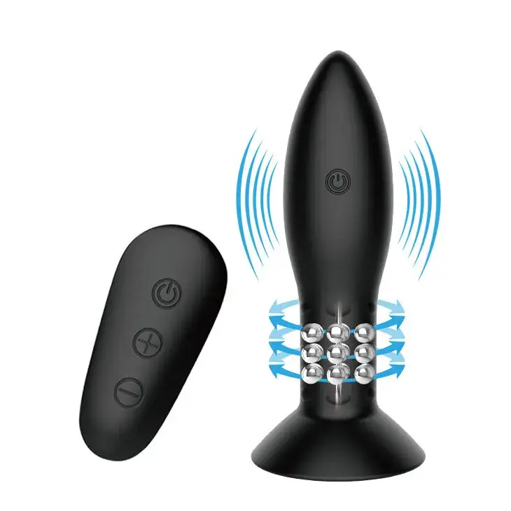 Plug anale vibrante con sfere rotanti MR PLAY