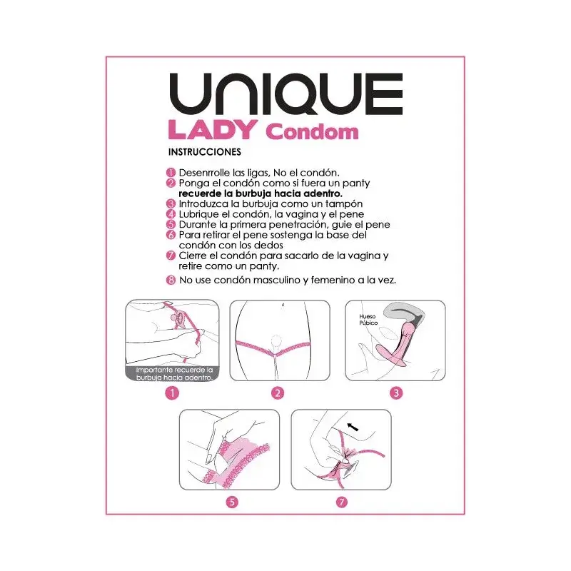 Preservativi femminili senza lattice UNIQ LADY 3 profilattici