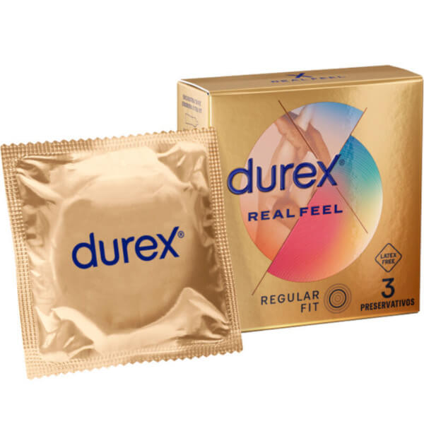 Preservativi senza lattice REAL FEEL DUREX 3 profilattici