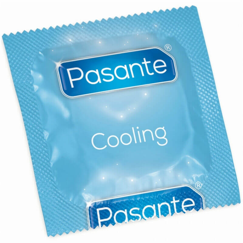 Preservativi stimolanti effetto freddo Pasante Cooling 144 profilattici (Sacchetto)