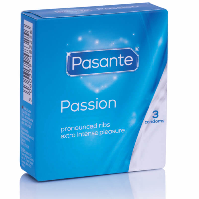 Preservativi stimolanti Pasante Passion 3 profilattici