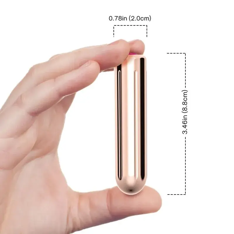 Vibratore bullet ricaricabile dorato 8,8 x 2 cm ‘Bullet Vibe’ ARMONY
