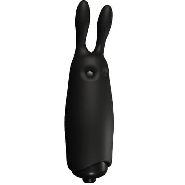 Vibratore tascabile coniglietto nero 8,5 cm ADRIEN LASTIC