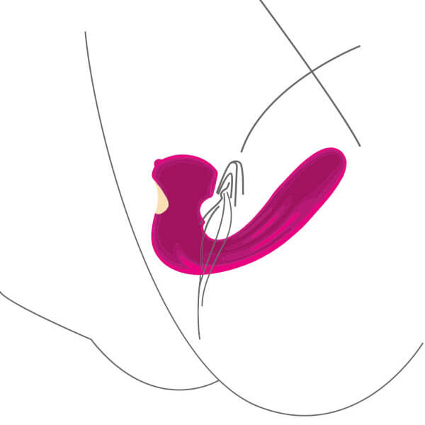 Vibratore vaginale con succhia clitoride ‘Celestial Love Vibe Stimulator’ XOCOON