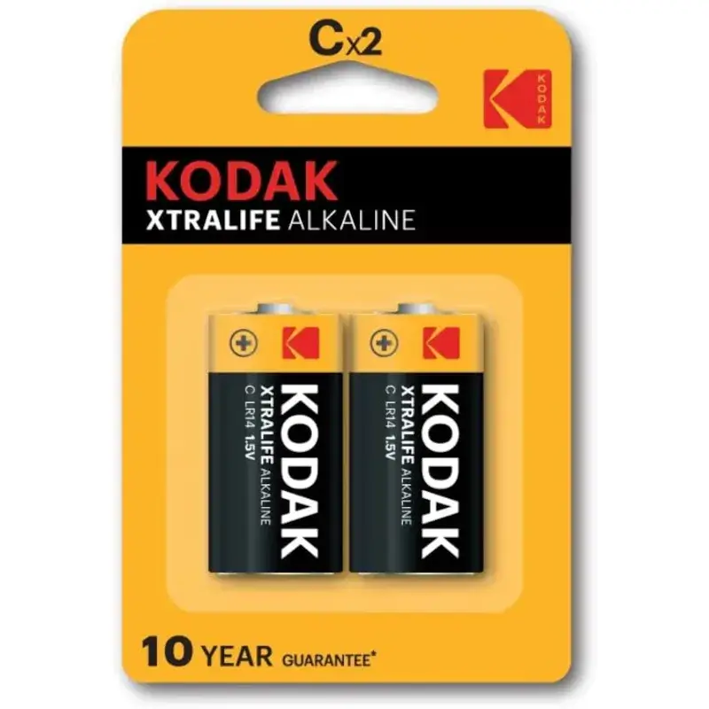 2 Batterie alcaline tipo C (LR14) 1,5 V XTRALIFE KODAK