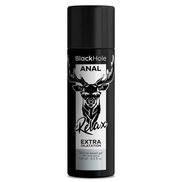 Gel al silicone lubrificante, rilassante e dilatante anale (100 ml) BLACK HOLE