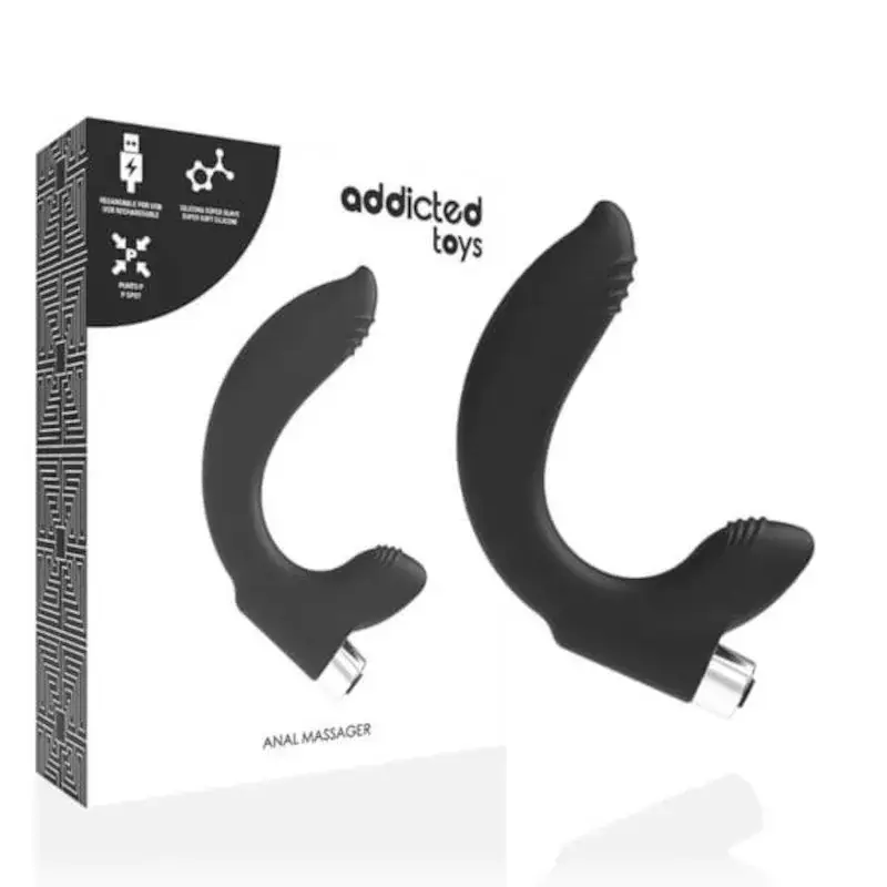 Stimolatore vibrante per la prostata in silicone 11 cm ADDICTED TOYS