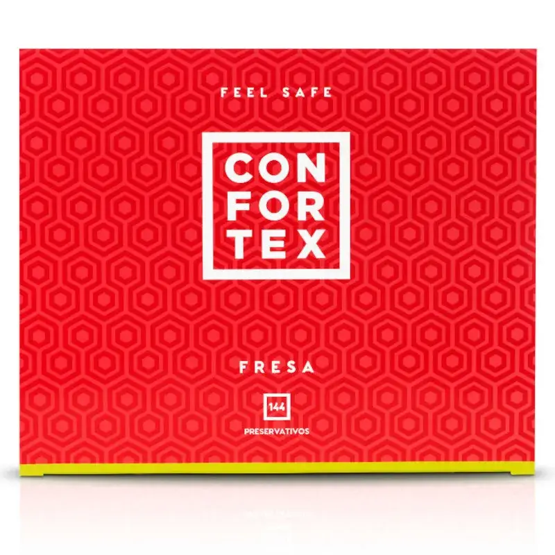 Preservativi alla fragola CONFORTEX 144 pezzi