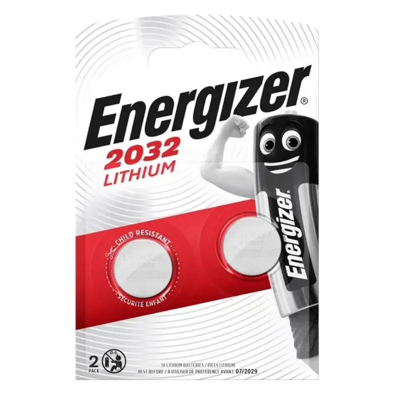 2 Batterie CR2032 a bottone da 3 Volt Energizer
