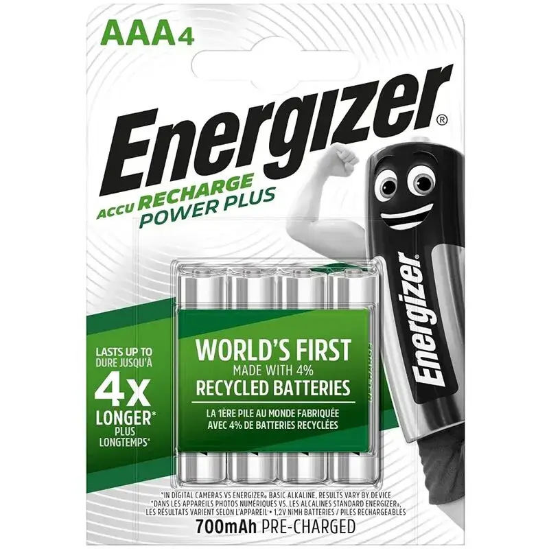 4 Batterie ricaricabili Energizer AAA (LR03) 700 mAh