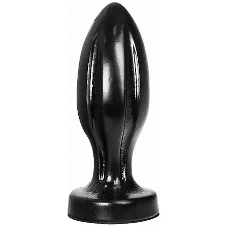 Anal plug a goccia in PVC da 21 cm ALL BLACK