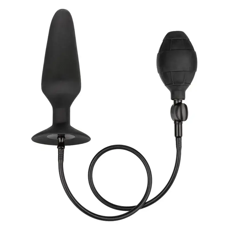 Anal plug gonfiabile in silicone 16 cm x Ø 4,5 cm CALEXOTICS