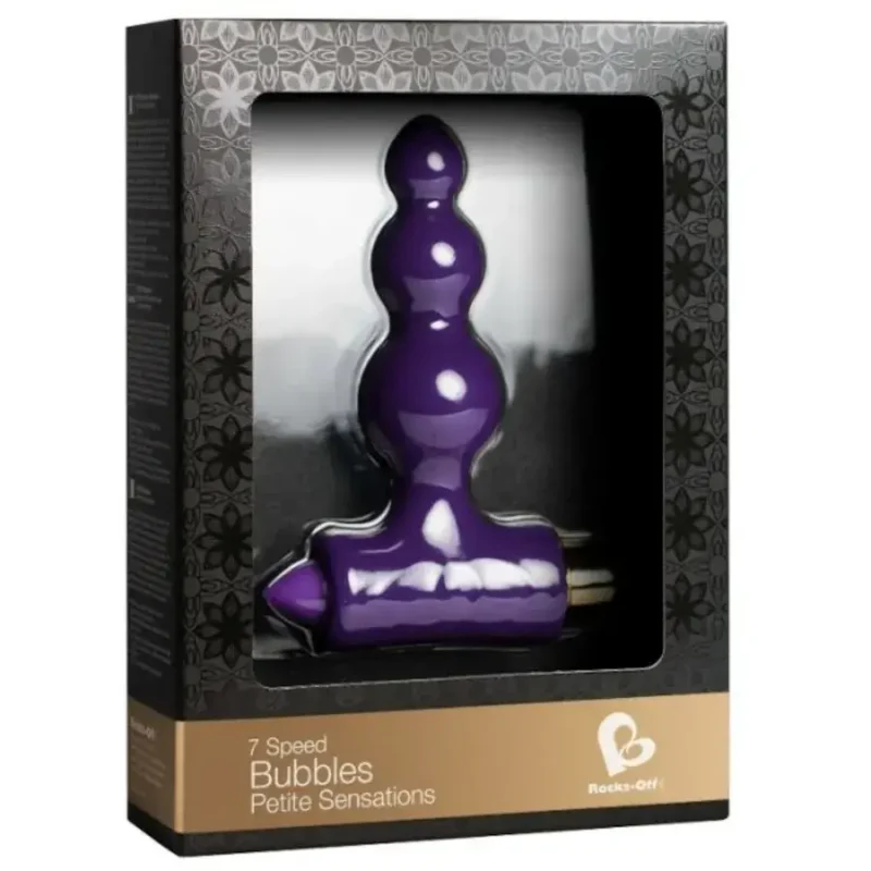 Anal plug vibrante viola a palline ‘Petite Sensations Bubbles’ ROCKS-OFF