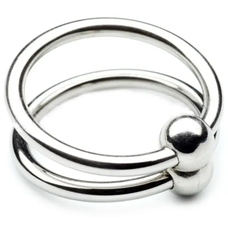 Anello doppio per pene e testicoli da 30 mm METAL HARD