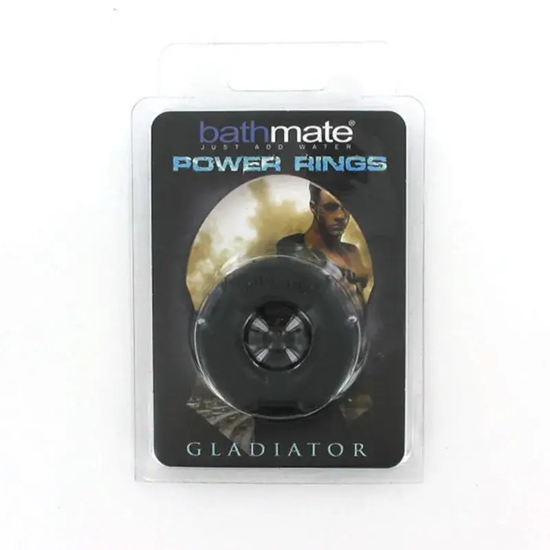 Anello per il pene in TPR nero ‘GLADIATOR’ BATHMATE