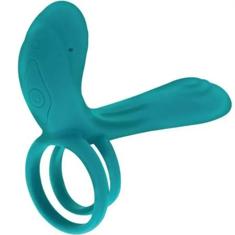 Anello vibrante verde per pene e testicoli con estensione XOCOON