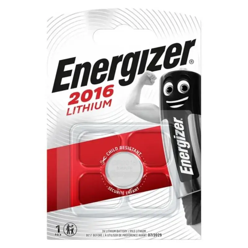 Batteria CR2016 a bottone da 3 Volt Energizer