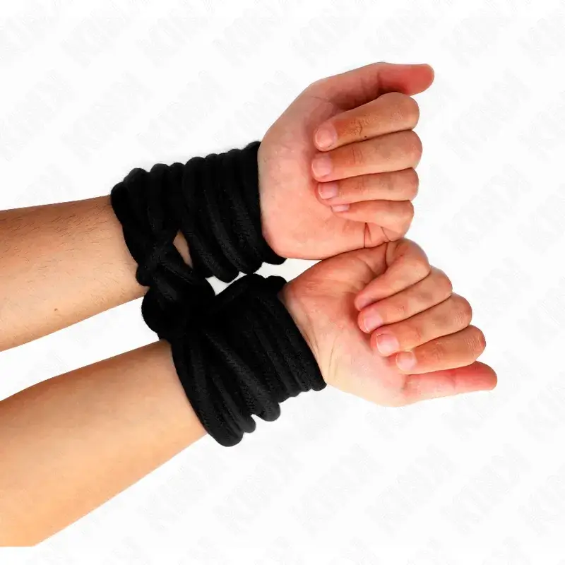 Corda in cotone nera lunga 10 metri KINK