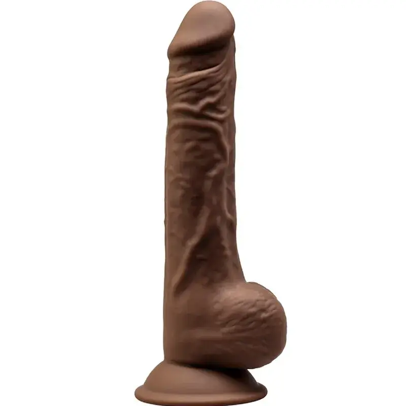 Dildo realistico marrone con ventosa 24 cm SILEXD 9,5″ MODEL 1
