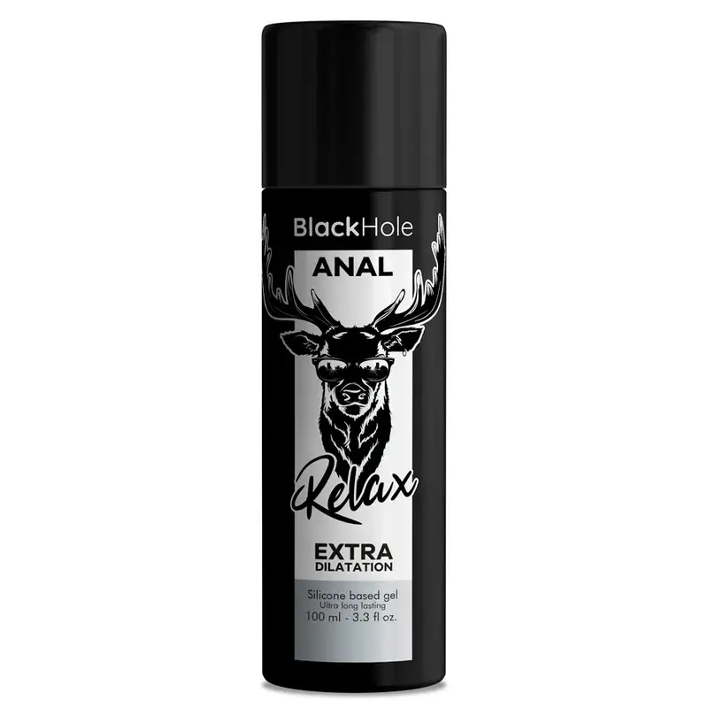 Gel anale al silicone lubrificante, rilassante e dilatante (100 ml) BLACK HOLE