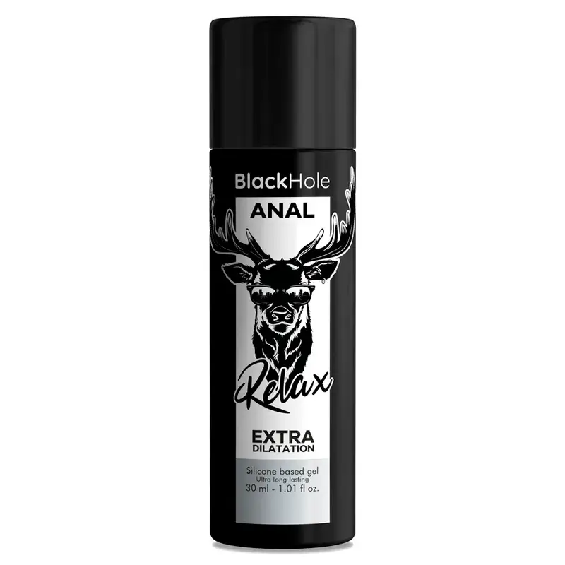 Gel al silicone lubrificante, rilassante e dilatante anale (30 ml) BLACK HOLE