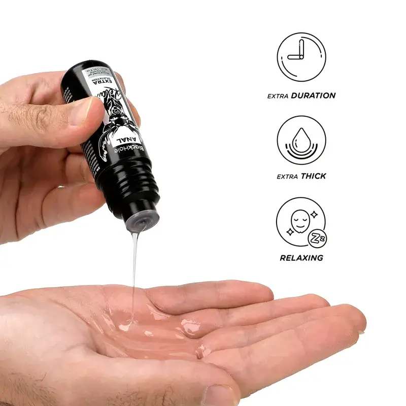Gel al silicone lubrificante, rilassante e dilatante anale (30 ml) BLACK HOLE