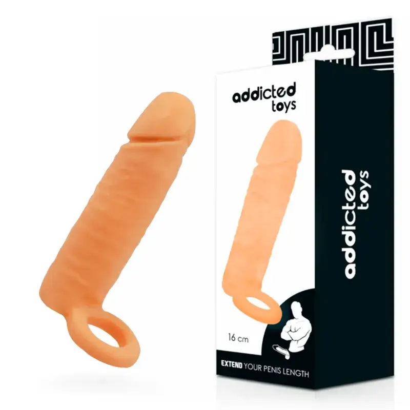 Guaina prolunga pene 16 cm ADDICTED TOYS