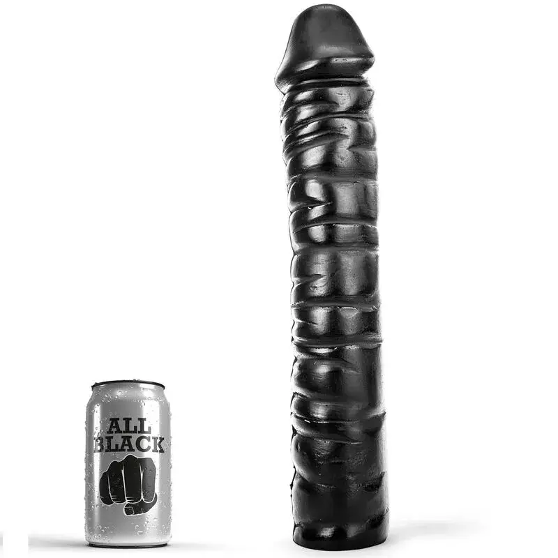 Maxi dildo nero da 38 cm ALL BLACK